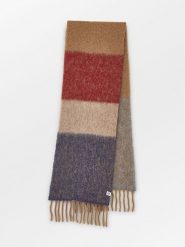 Becksöndergaard Szal w kolorze karmelowo-bordowo-granatowym - 200 x 35 cm rozmiar: onesize. Brązowe szaliki i kominy Becksöndergaard, bez wzorów, z materiału. Za 295.99 zł.