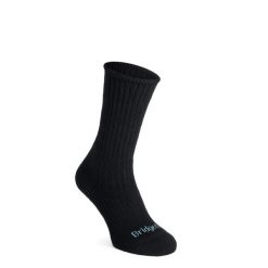 Skarpety trekkingowe damskie Bridgedale Hike Midweight Merino Comfort Boot. Czarne skarpetki Bridgedale, bez wzorów. Za 90.99 zł.