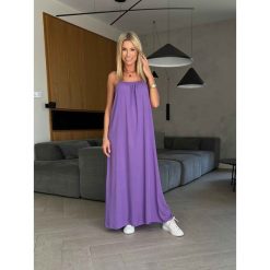 Sukienka Beach Violet. Sukienki ClothStore, bez wzorów, z wiskozy, bez kołnierzyka, bez ramiączek. W wyprzedaży za 64.50 zł.