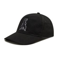 Czapka z daszkiem Patrizia Pepe. Czarne czapki z daszkiem Patrizia Pepe, bez wzorów. Za 259.99 zł.
