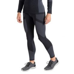 Legginsy Termoaktywne Damskie. Czarne legginsy Dare 2b, bez wzorów, z materiału, długie. Za 174.99 zł.
