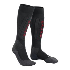 Podkolanówki damskie Falke SK5 Expert. Białe skarpetki Falke, bez wzorów, z elastanu. Za 269.00 zł.
