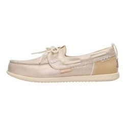 HEYDUDE Damskie Mokasyny Harbor Breeze Lo Classic. Szare mokasyny Hey dude, bez wzorów, z materiału. Za 329.00 zł.
