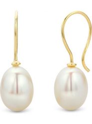 Revoni Złote kolczyki z perłami rozmiar: onesize. Białe kolczyki Revoni, z perłą, złote. Za 630.99 zł.