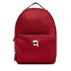 Plecak KARL LAGERFELD. Czerwone plecaki KARL LAGERFELD, bez wzorów, bez dodatków. Za 299.99 zł.