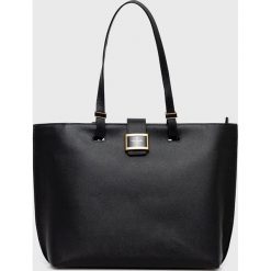 Kate Spade torebka skórzana kolor czarny. Czarne shopper bag Kate Spade, bez wzorów, na ramię, bez dodatków. Za 2,189.90 zł.