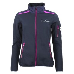 Polar damski zapinany na zamek Peak Mountain 490G. Niebieskie bluzy z polaru Peak Mountain, bez wzorów, z polaru. W wyprzedaży za 340.00 zł.