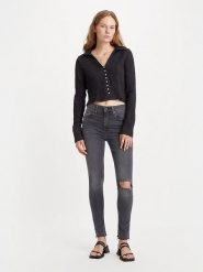 Levi´s Dżinsy "721" - Skinny fit - w kolorze szarym rozmiar: W29/L30. Szare jeansy l, z aplikacjami, klasyczne, z podwyższonym stanem. Za 141.19 zł.