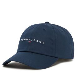 Czapka z daszkiem Tommy Jeans. Niebieskie czapki z daszkiem Tommy Jeans, bez wzorów, z jeansu. Za 129.99 zł.