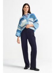 Rich & Royal Spodnie w kolorze granatowym rozmiar: 40. Niebieskie spodnie materiałowe Rich & Royal, bez wzorów, z materiału. Za 268.55 zł.