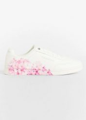 Sneakersy marki Kangaroos z nadrukiem w kwiaty. Białe buty sportowe lifestyle bonprix, bez wzorów, sportowe, bez zapięcia. Za 142.99 zł.