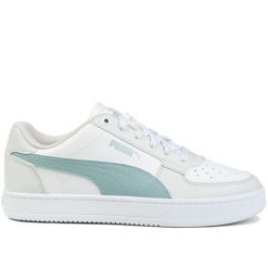 Buty damskie sportowe do chodzenia Puma CAVEN 2.0 JR. Białe buty sportowe lifestyle Puma, bez wzorów, sportowe, bez zapięcia. W wyprzedaży za 159.00 zł.