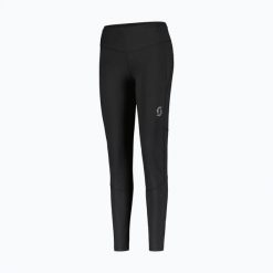 Legginsy do biegania damskie SCOTT Endurance Full Tights. Czarne legginsy Scott, bez wzorów, z elastanu, długie. Za 329.99 zł.