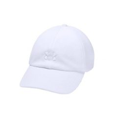Damska czapka z daszkiem Under Armour W Play Up Cap. Białe czapki z daszkiem Under Armour, bez wzorów, z materiału, sportowe. Za 89.99 zł.