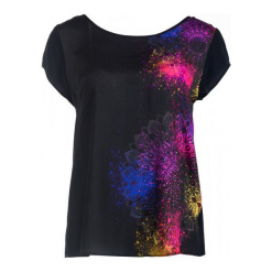Desigual T-Shirt Damski Berlina Xl Czarny. T-shirty marki Desigual. W wyprzedaży za 201.00 zł.