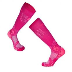 Długie skarpetki uciskowe podkolanówki różowe. Czerwone skarpetki TRY TO FLY, bez wzorów. W wyprzedaży za 86.39 zł.