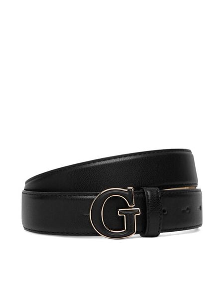 Guess Pasek Damski BW9354 P6230 Czarny. Czarne paski Guess, z aplikacjami, ze skóry. Za 172.99 zł.