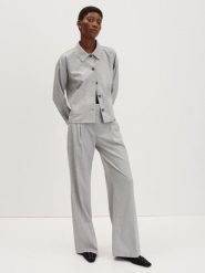 Someday Spodnie "Catsby" w kolorze jasnoszarym rozmiar: 36. Szare spodnie materiałowe someday., bez wzorów, z materiału, z podwyższonym stanem. Za 180.49 zł.