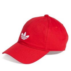 Czapka z daszkiem adidas. Czerwone czapki z daszkiem adidas, bez wzorów. Za 69.99 zł.