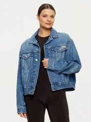 Calvin Klein Jeans Kurtka jeansowa J20J224546 Granatowy Boxy Fit. Niebieskie kurtki Calvin Klein Jeans, l, bez wzorów, z bawełny, bez kaptura. Za 569.99 zł.