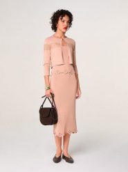 Rodier Kardigan w kolorze jasnoróżowym rozmiar: S. Różowe swetry Rodier, s, bez wzorów, bez ramiączek. Za 295.99 zł.