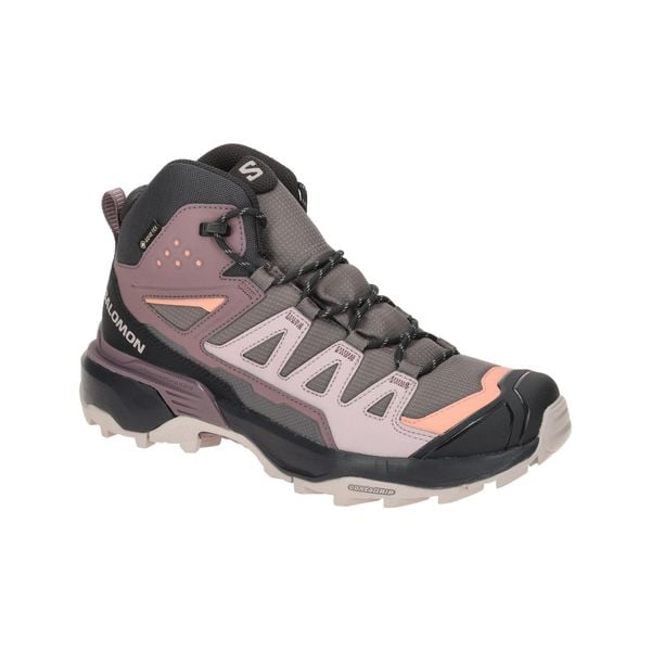 Buty trekkingowe damskie Salomon X Ultra Mid 360 Gtx Gore-tex. Szare buty do biegania Salomon, z gore-texu, za kostkę, bez zapięcia. Za 719.00 zł.