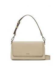 Calvin Klein Torebka Ck Must K60K611342 Écru. Torebki klasyczne Calvin Klein, bez wzorów, ze skóry, bez dodatków. Za 339.99 zł.