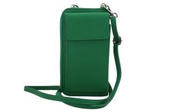 Portfel listonoszka 2w1 BARBERINI'S j. zielony 908-47. Zielone portfele Barberinis, bez wzorów, ze skóry. Za 159.99 zł.