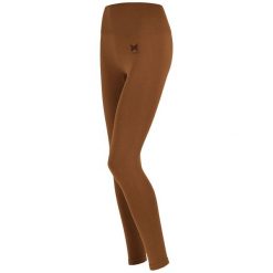 Legginsy sportowe damskie Xtreme Sportswear. Brązowe legginsy XTREME SOCKSWEAR, bez wzorów, z elastanu, sportowe. Za 142.99 zł.