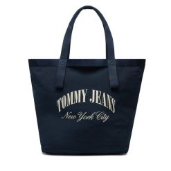 Torebka Tommy Jeans. Niebieskie torebki klasyczne Tommy Jeans, bez wzorów, z jeansu, klasyczne, bez dodatków. Za 219.99 zł.