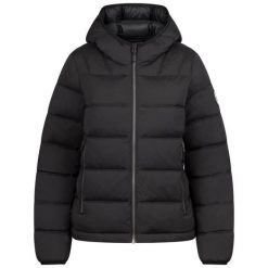Trespass Rollins - Kurtka damska casual w kolorze czarnym. Czarne kurtki Trespass, m, z aplikacjami, z materiału, casualowe, z kapturem. Za 349.75 zł.