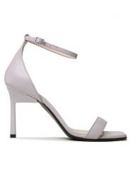 Calvin Klein Sandały Geo Stiletto Sandal 90Hh HW0HW01610 Fioletowy. Fioletowe sandały Calvin Klein, bez wzorów, ze skóry, bez obcasa, na szpilce, bez zapięcia. Za 439.99 zł.