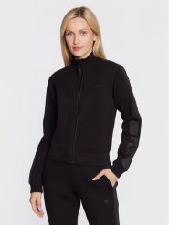 Guess Bluza Allie V2YQ17 K7UW2 Czarny Regular Fit. Czarne bluzy Guess, xxs, z aplikacjami, z wiskozy, bez kaptura. Za 269.99 zł.