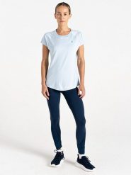 Dare 2b Koszulka sportowa "Corral Tee" w kolorze błękitnym rozmiar: 38. Niebieskie t-shirty sportowe Dare 2b, bez wzorów, z materiału, bez ramiączek, outdoorowe. Za 45.95 zł.
