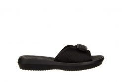 Klapki Azaleia Lucia Soft Comfy Tam Black 198033, Czarny, Materiał - 41-42. Czarne klapki Azaleia, bez wzorów, z materiału, bez obcasa, bez zapięcia. W wyprzedaży za 89.10 zł.