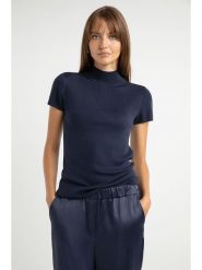 Josephine & Co Sweter "Senna" w kolorze granatowym rozmiar: XL. Niebieskie swetry Josephine & Co, xl, bez wzorów, prążkowane, bez ramiączek. Za 108.99 zł.