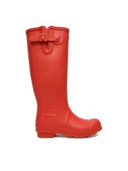 Hunter Kalosze CEO-SJY-T Czerwony. Czerwone kalosze Hunter, bez wzorów, z kauczuku, bez zapięcia. Za 349.99 zł.