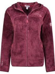 Geographical Norway Kurtka polarowa "Upalood" w kolorze bordowym rozmiar: L. Czerwone kurtki Geographical Norway, l, bez wzorów, z polaru, bez kaptura. Za 139.87 zł.