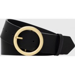 MAX&Co. pasek skórzany damski kolor czarny. Czarne paski MAX&Co., bez wzorów. Za 399.99 zł.