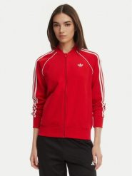 Adidas Bluza adicolor SST Classic KD3782 Czerwony Regular Fit. Czerwone bluzy adidas, xs, bez wzorów, z bawełny, bez ramiączek, bez kaptura. Za 329.99 zł.