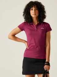 Regatta Funkcyjna koszulka polo "Maverick V" w kolorze czerwonym rozmiar: 36. Czerwone t-shirty sportowe Regatta, bez wzorów, z materiału, bez ramiączek, outdoorowe. Za 66.16 zł.