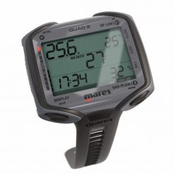 Komputer nurkowy QUAD 2. Czarne, cyfrowe zegarki Mares. Za 1,252.36 zł.