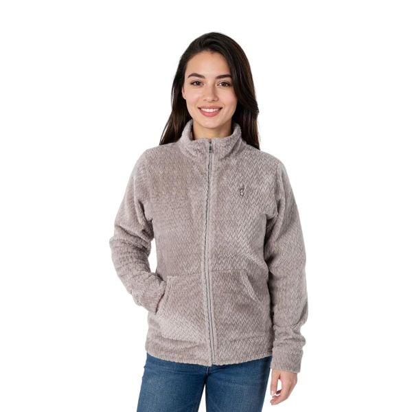 Bluza polarowa damska AULP BECCO Rozpinana z kołnierzem. Brązowe bluzy bez kaptura Aulp, bez wzorów, z polaru, trekkingowe. W wyprzedaży za 179.99 zł.