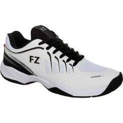 Buty do badmintona dla dorosłych FZ Forza Leander V3. Białe buty treningowe FZ Forza, bez wzorów, z materiału, bez zapięcia. Za 469.99 zł.