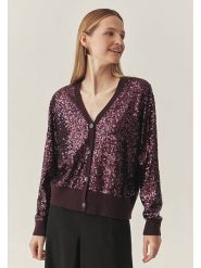 TATUUM Kardigan "Gloss" w kolorze bordowym rozmiar: XXL. Czerwone swetry Tatuum, xxl, bez wzorów, bez ramiączek. Za 162.49 zł.