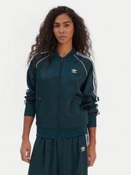 Adidas Bluza SST adicolor Satin JZ6732 Zielony Regular Fit. Zielone bluzy bez kaptura adidas, xl, bez wzorów, z syntetyku, bez kaptura. Za 279.99 zł.