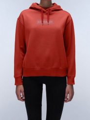 Napapijri Bluza w kolorze czerwonym rozmiar: XS. Czerwone bluzy Napapijri, xs, bez wzorów, bez ramiączek, z kapturem. Za 119.12 zł.