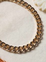 Lodie Silver Pozłacany naszyjnik - dł. 40 cm rozmiar: onesize. Szare naszyjniki Lodie Silver, z materiału, metalowe. Za 78.99 zł.