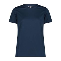 Koszulka damska turystyczna CMP 39T5676. Niebieskie t-shirty sportowe CMP, l, bez wzorów, bez ramiączek. W wyprzedaży za 41.99 zł.