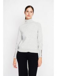 William de Faye Golf w kolorze jasnoszarym rozmiar: 40. Szare swetry William de Faye, bez wzorów, klasyczne, bez ramiączek. Za 126.99 zł.